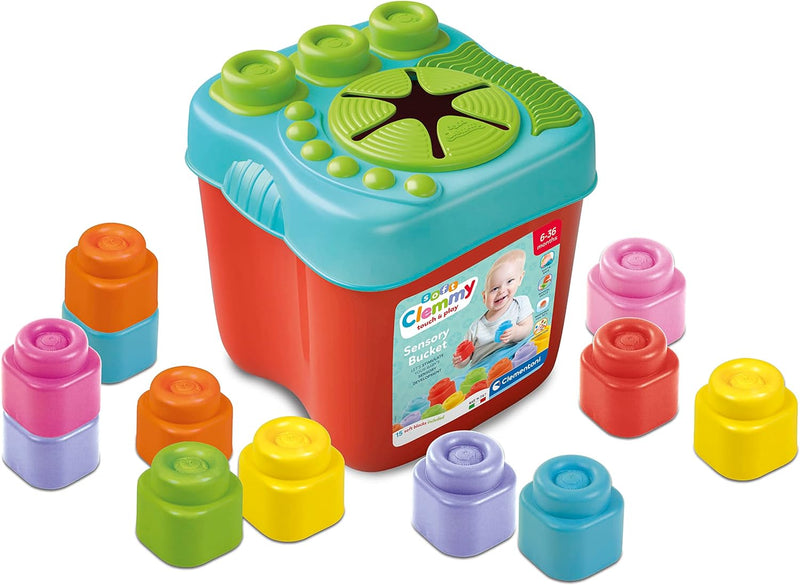 Sensory Bucket, Clemmy Soft Blocks