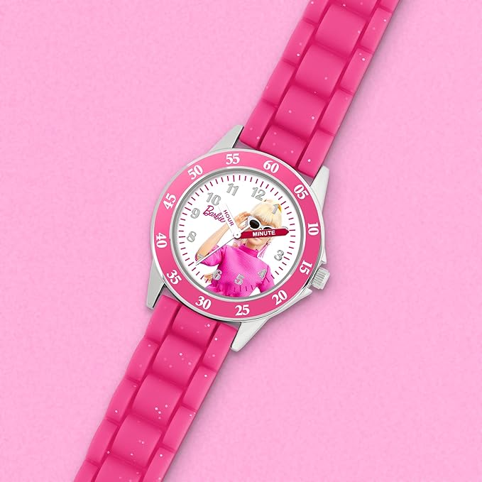 Barbie Girl's Analog Quartz Watch With Silicon Strap