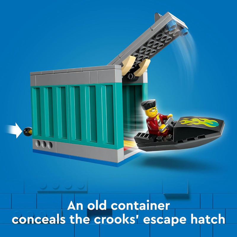 LEGO City Police Speedboat and Crooks’ Hideout Boat 60417