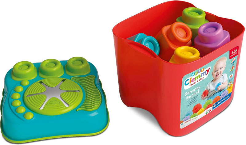 Sensory Bucket, Clemmy Soft Blocks