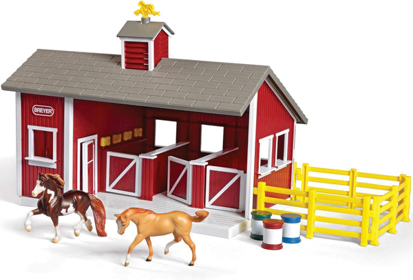 Red Stable Playset