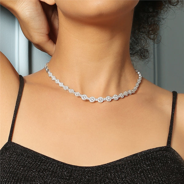 Clear Cubic Zirconia Necklace