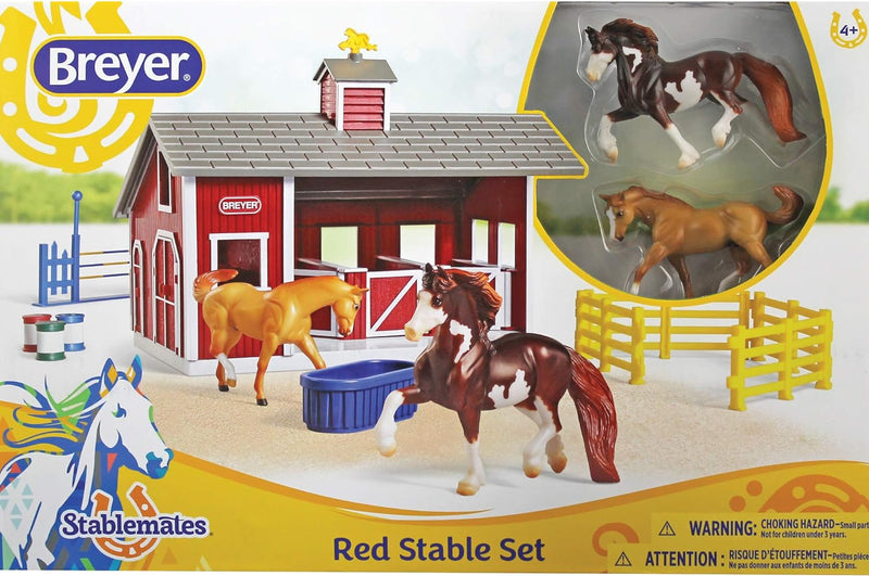 Red Stable Playset