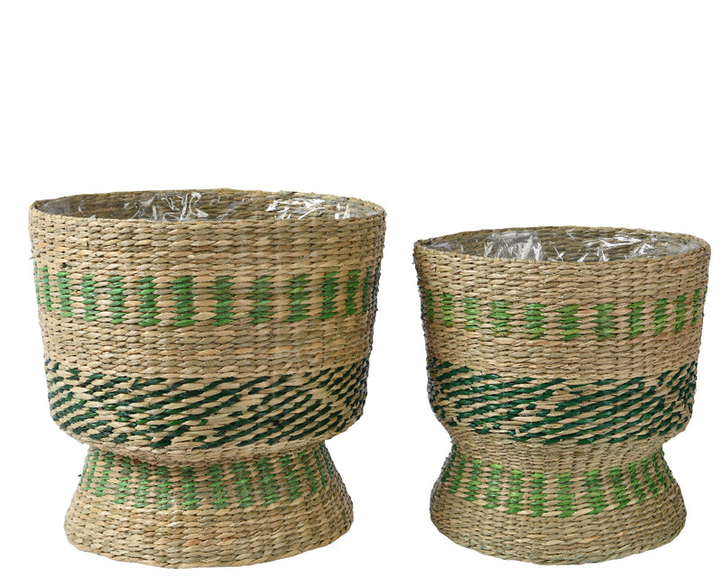 Planter sea grass round