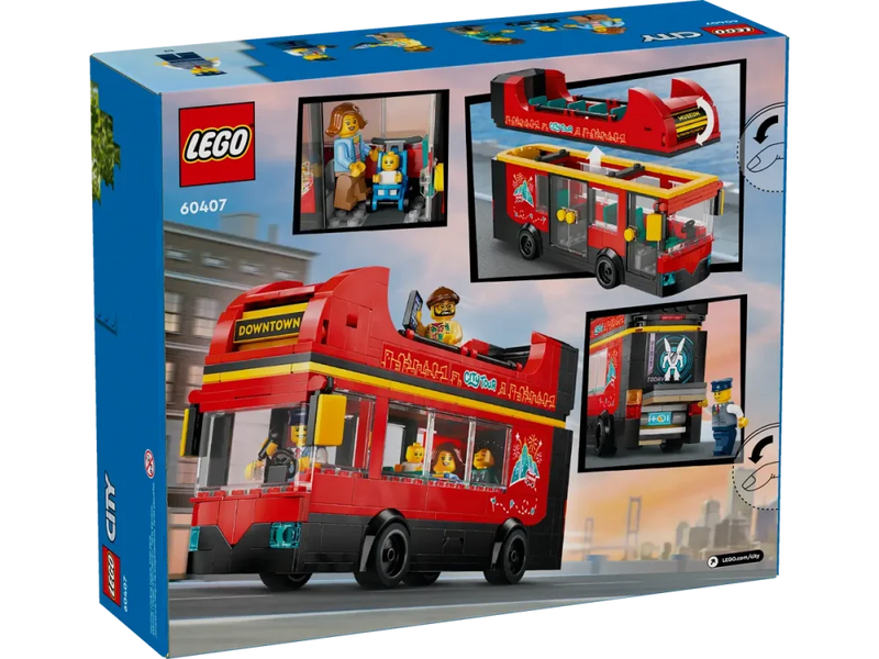 LEGO® City 60407 Red Double-Decker Sightseeing Bus