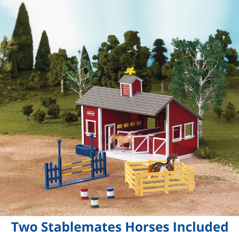 Red Stable Playset