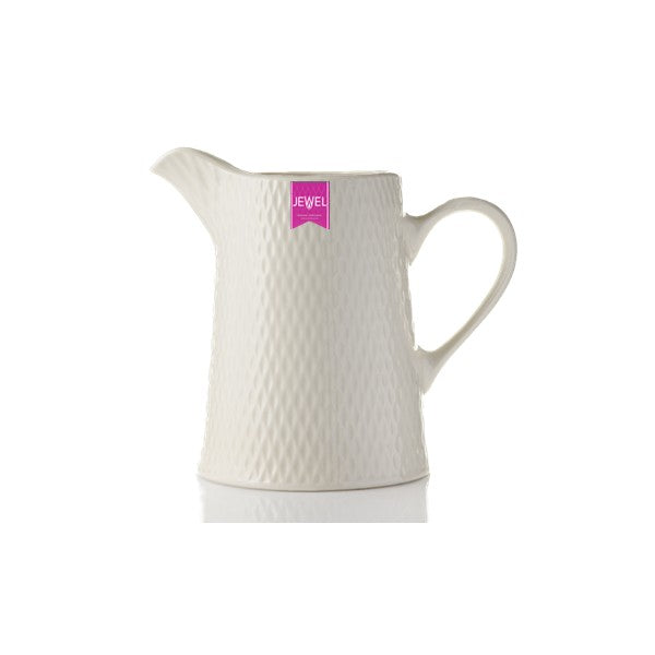 Lg Jug Jewel White Tableware