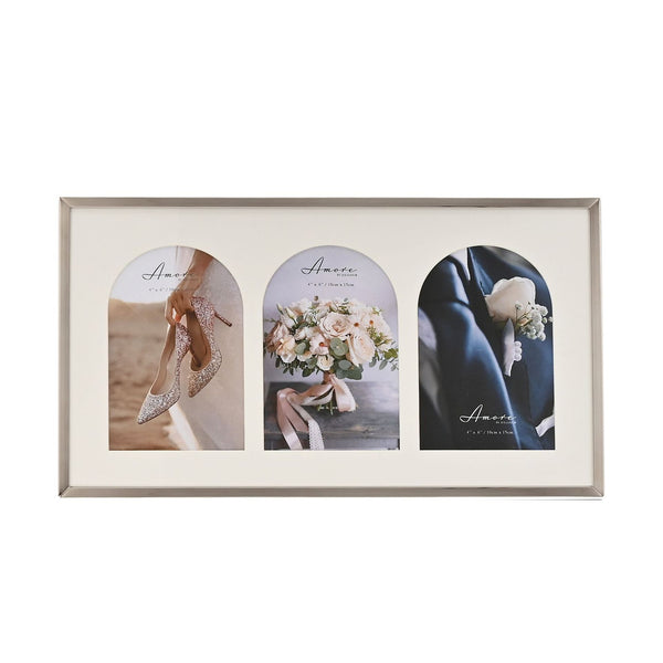 AMORE TRIPLE PHOTO FRAME WITH ARCH MOUNTS