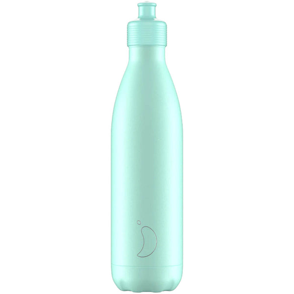 XC1002 CHILLY'S 750ML SPORTS REUSABLE WATER BOTTLE - Pastel Green