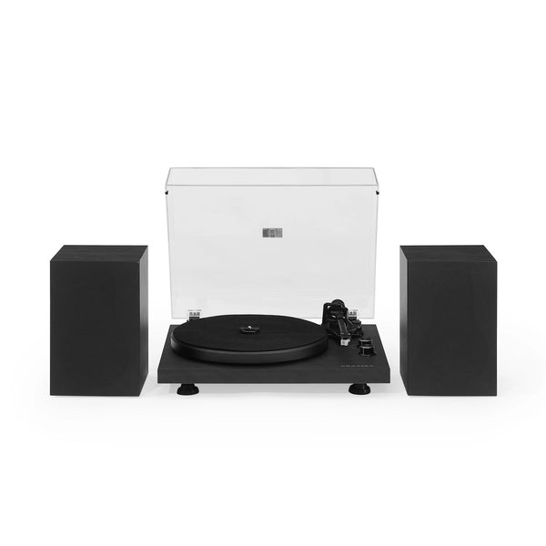 C62 BLUETOOTH RECORD PLAYER WITH EXTERNAL SPEAKERS | BLACK
