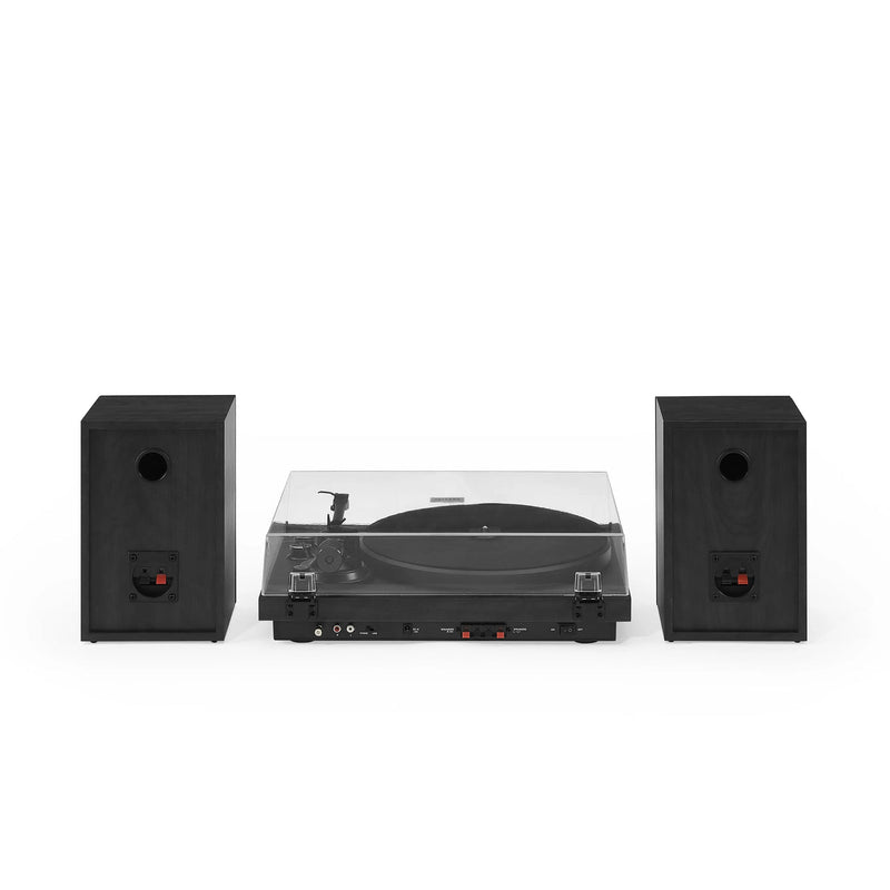 C62 BLUETOOTH RECORD PLAYER WITH EXTERNAL SPEAKERS | BLACK