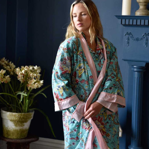 Blue Orchid Dressing Gown