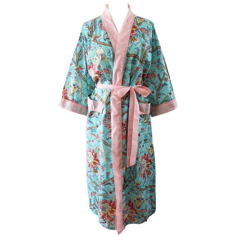 Blue Orchid Dressing Gown