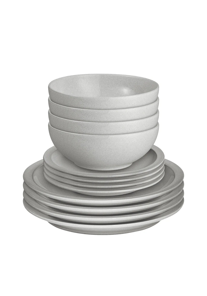 Dove Grey 12 Piece Tableware Set