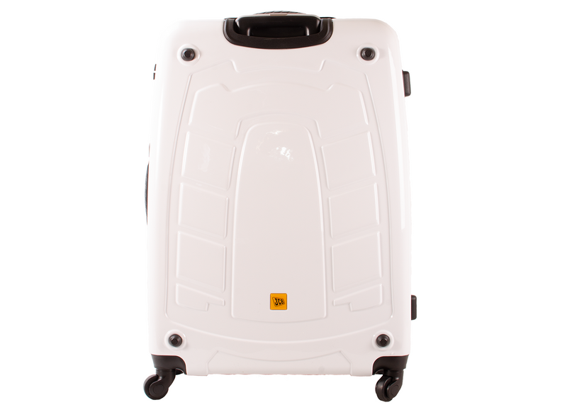 Hard Shell Suitcase with 4 Spinner Wheels Travel Luggage - White