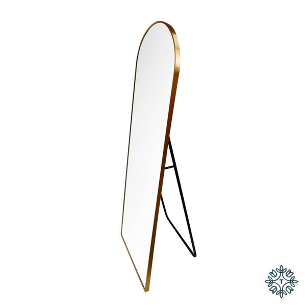 Modena Floor Standing Mirror – Gold 50x160cm