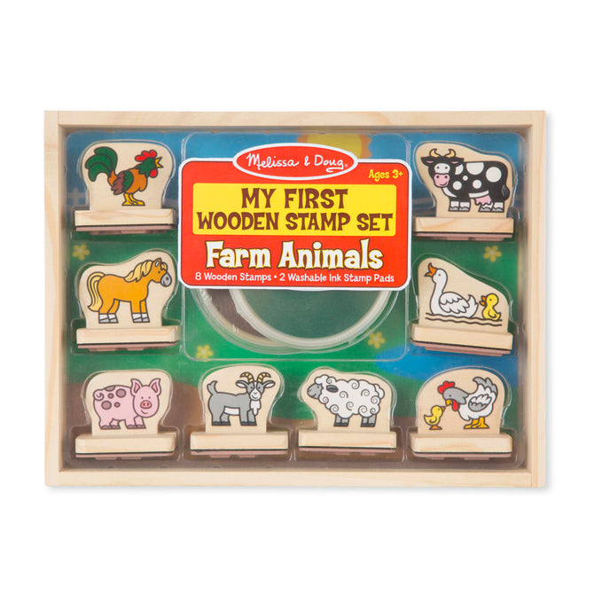 My First Wooden Stamp Set - Farm Animals