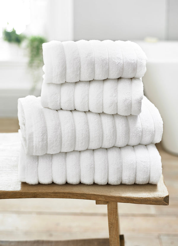 Ribbleton Zerotwist Cotton Bath Towel - White