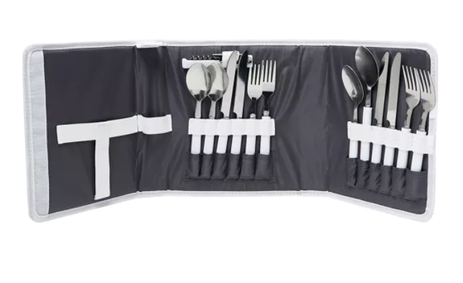COUNTRY LIVING 4-PERSON CUTLERY PICNIC SET