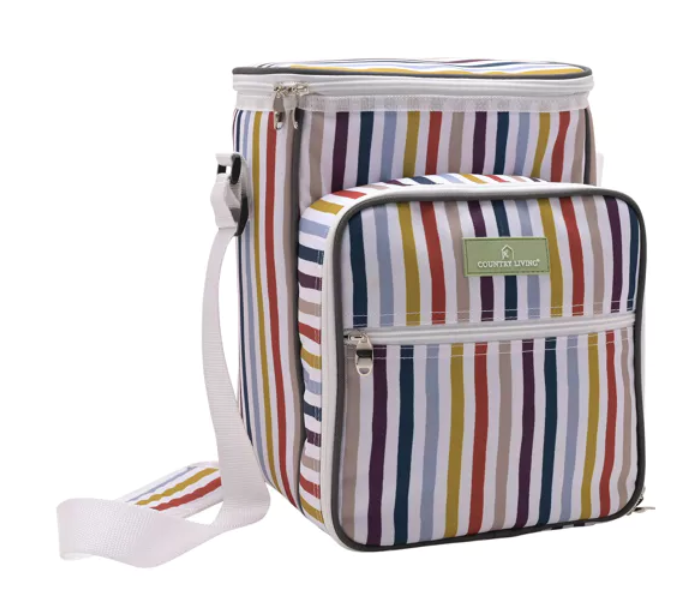 COUNTRY LIVING 4-PERSON PICNIC BAG WITH INSULATED COMPARTMENT