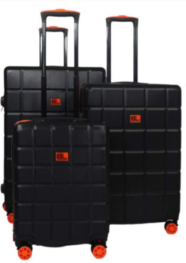 Hard Shell Suitcase with 4 Spinner Wheels Travel Luggage - Orange