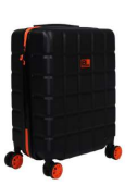 Hard Shell Suitcase with 4 Spinner Wheels Travel Luggage - Orange