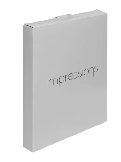 IMPRESSIONS SILVERPLATED PHOTO FRAME WHITE BORDER 4" X 6"