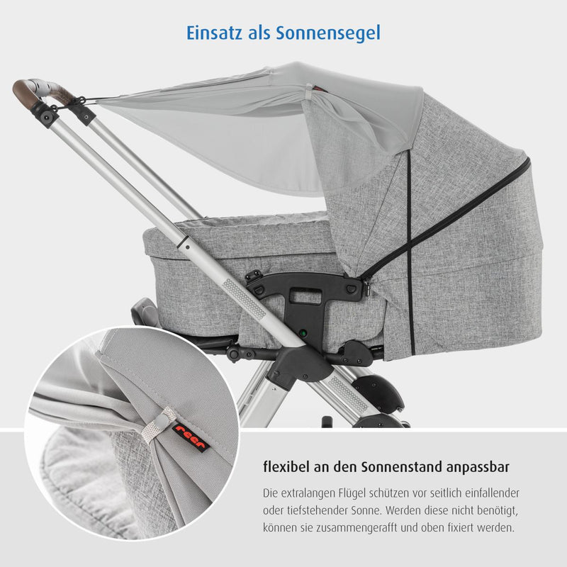 ShineSafe Premium awning, grey