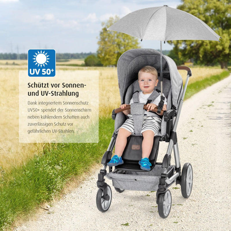 ShineSafe+ pushchair sunshade, grey-melange