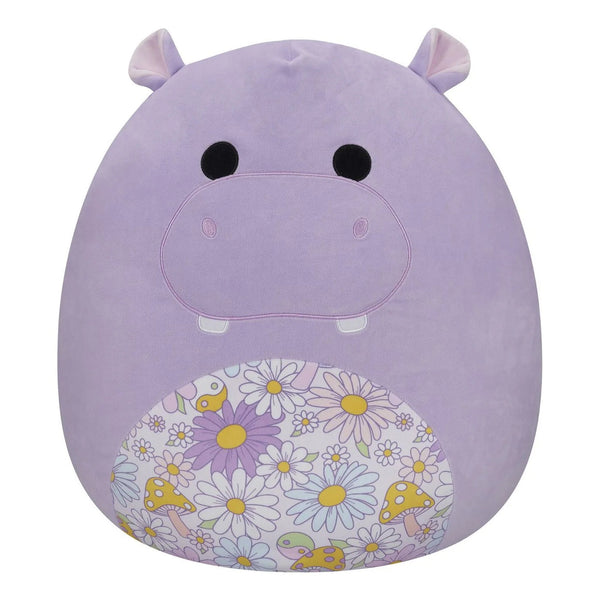SQUISHMALLOWS 20 INCH HANNA PURPLE HIPPO FLORAL BELLY