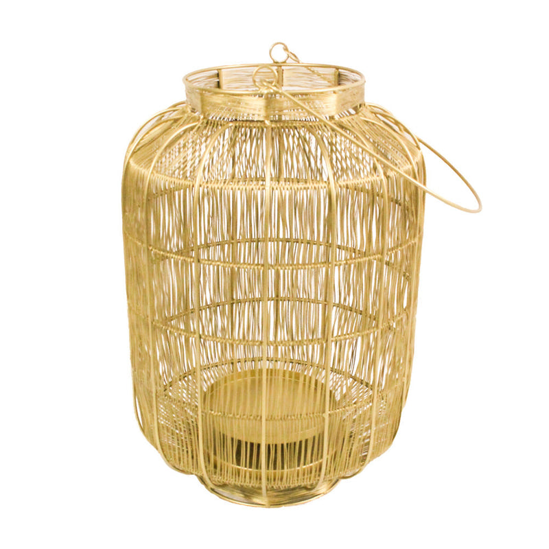 Reva Wire Lantern Gold Large