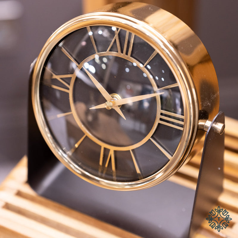 Meera mantle clock antique gold 20cm