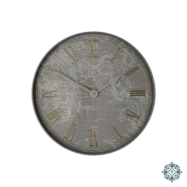 Baker and brown atlas clock grey 50cm