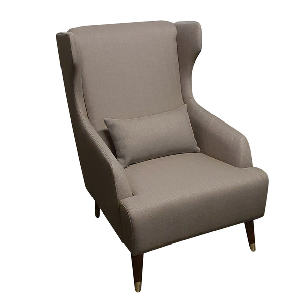 Lauren high back chair with cushion grey