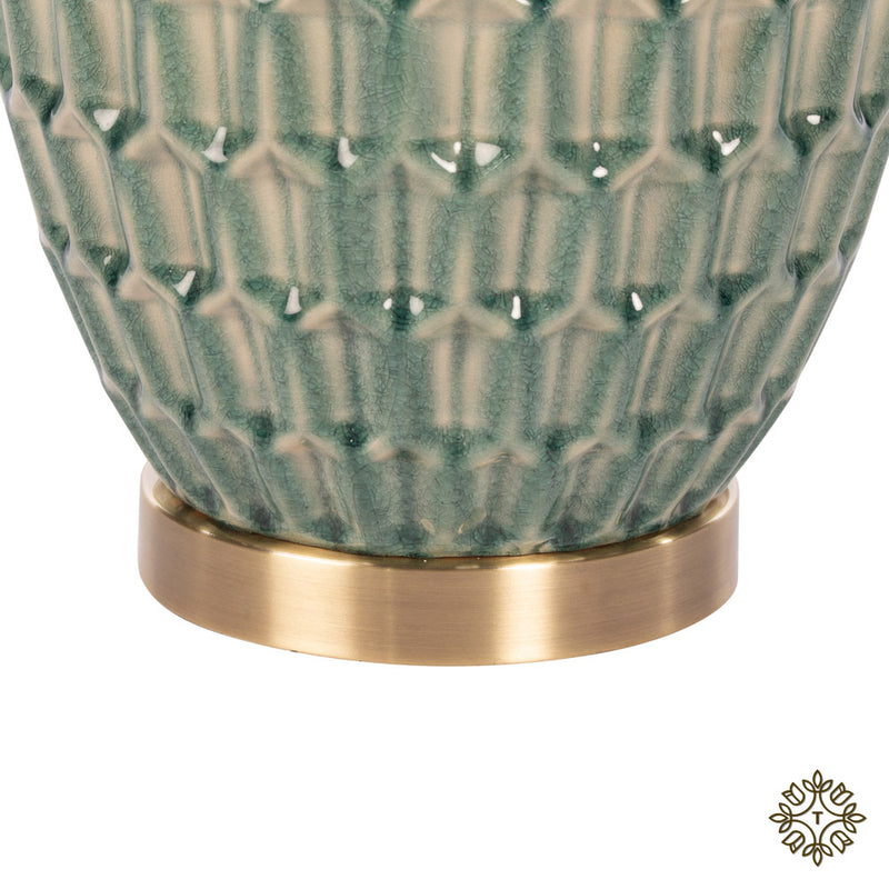 Gemma ceramic lamp aqua