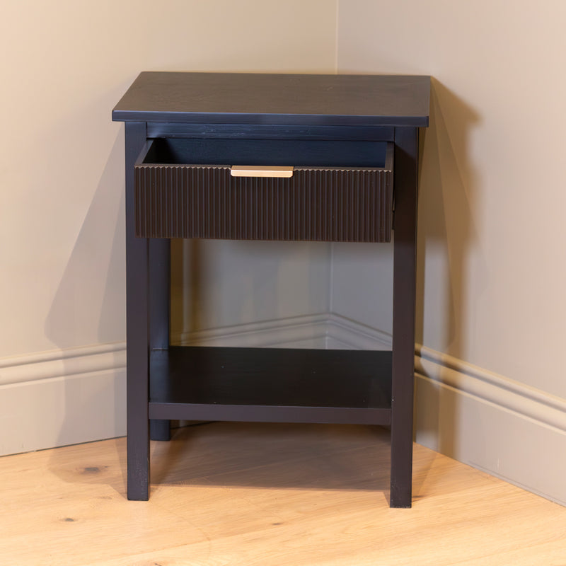 Harrison 1 drw accent table black