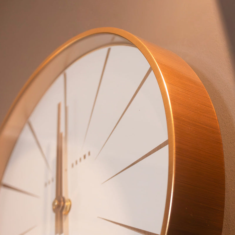 Baker And Brown Riva Clock Copper 30cm