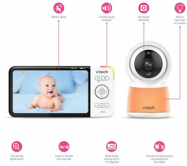 VTech – 5″ Smart WiFi Video Monitor RM5754HD