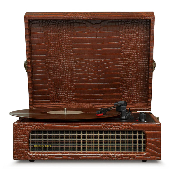 VOYAGER 2-WAY BLUETOOTH RECORD PLAYER | BROWN CROC