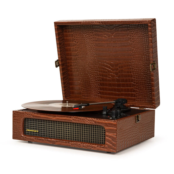VOYAGER 2-WAY BLUETOOTH RECORD PLAYER | BROWN CROC