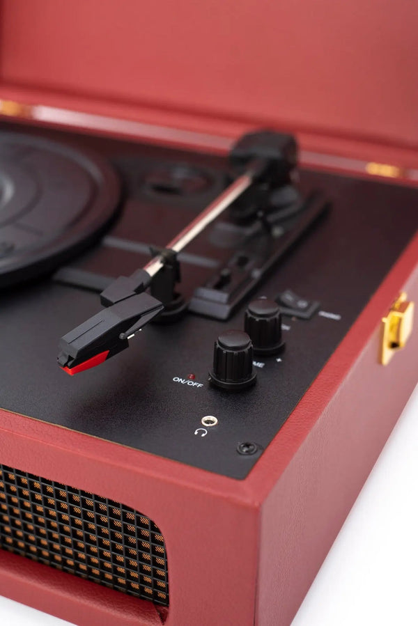 VOYAGER 2-WAY BLUETOOTH RECORD PLAYER | BURGUNDY