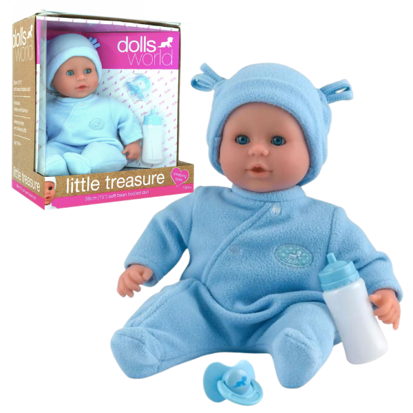 Dolls World Little Treasure Doll - blue