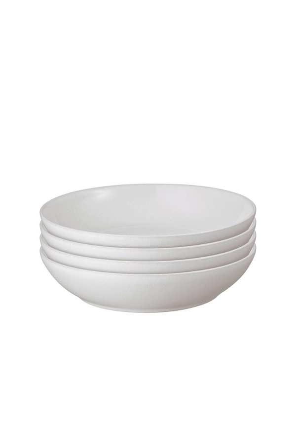 Cotton White Set Of 4 Pasta Bowls