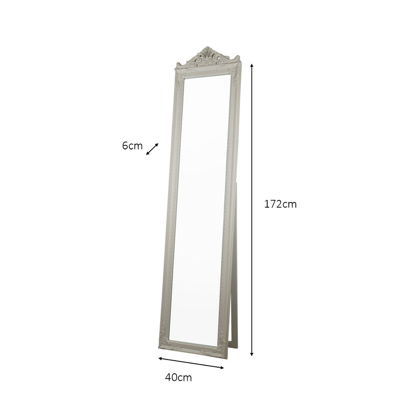 Chateau cheval mirror cream 40x172cm