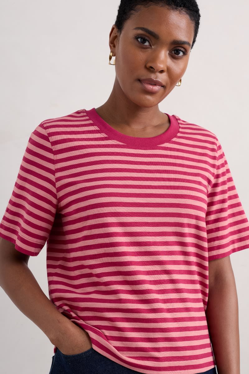 Copseland Striped Organic Cotton T-Shirt (GOTS)