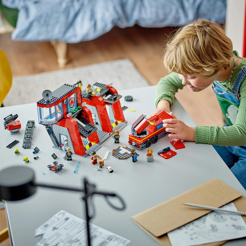 LEGO® City 60414 Fire Station with Fire Truck