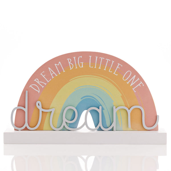 PETIT CHERI RAINBOW PLAQUE "DREAM BIG LITTLE ONE"