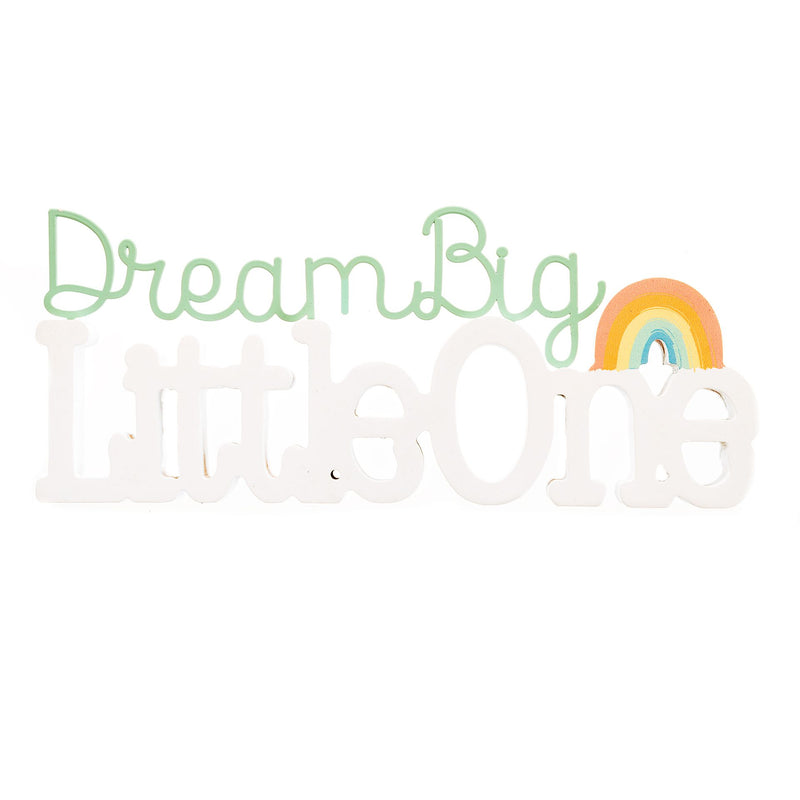 PETIT CHERI 3D WORD PLAQUE "DREAM BIG LITTLE ONE"