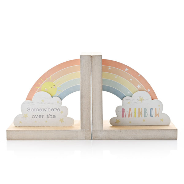 PETIT CHERI RAINBOW BOOKENDS "SOMEWHERE OVER THE RAINBOW"