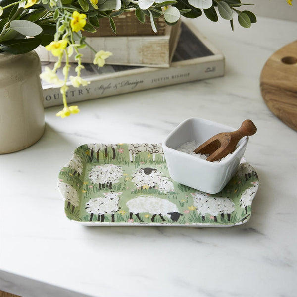 Woolly Sheep Tray - Scatter One Size in Green